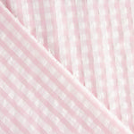 Seersucker Tencel à carreaux maxi rose - Ribes y Casals