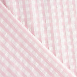 Seersucker Tencel à carreaux maxi rose - Ribes y Casals