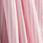 Seersucker Tencel Rayures Rose - Ribes y Casals