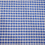 Seersuker Carreaux Bleu Soutenu - Ribes y Casals
