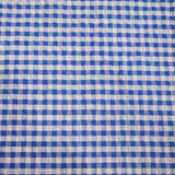 Seersuker Carreaux Bleu Soutenu - Ribes y Casals