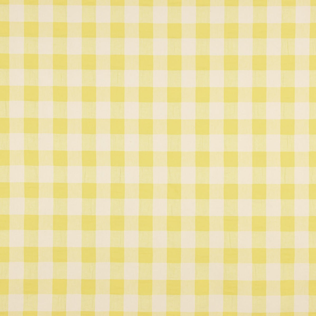 Coton Seersucker Maxi Check Jaune - Ribes y Casals