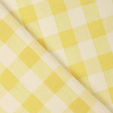 Coton Seersucker Maxi Check Jaune - Ribes y Casals