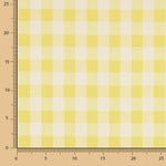 Coton Seersucker Maxi Check Jaune - Ribes y Casals