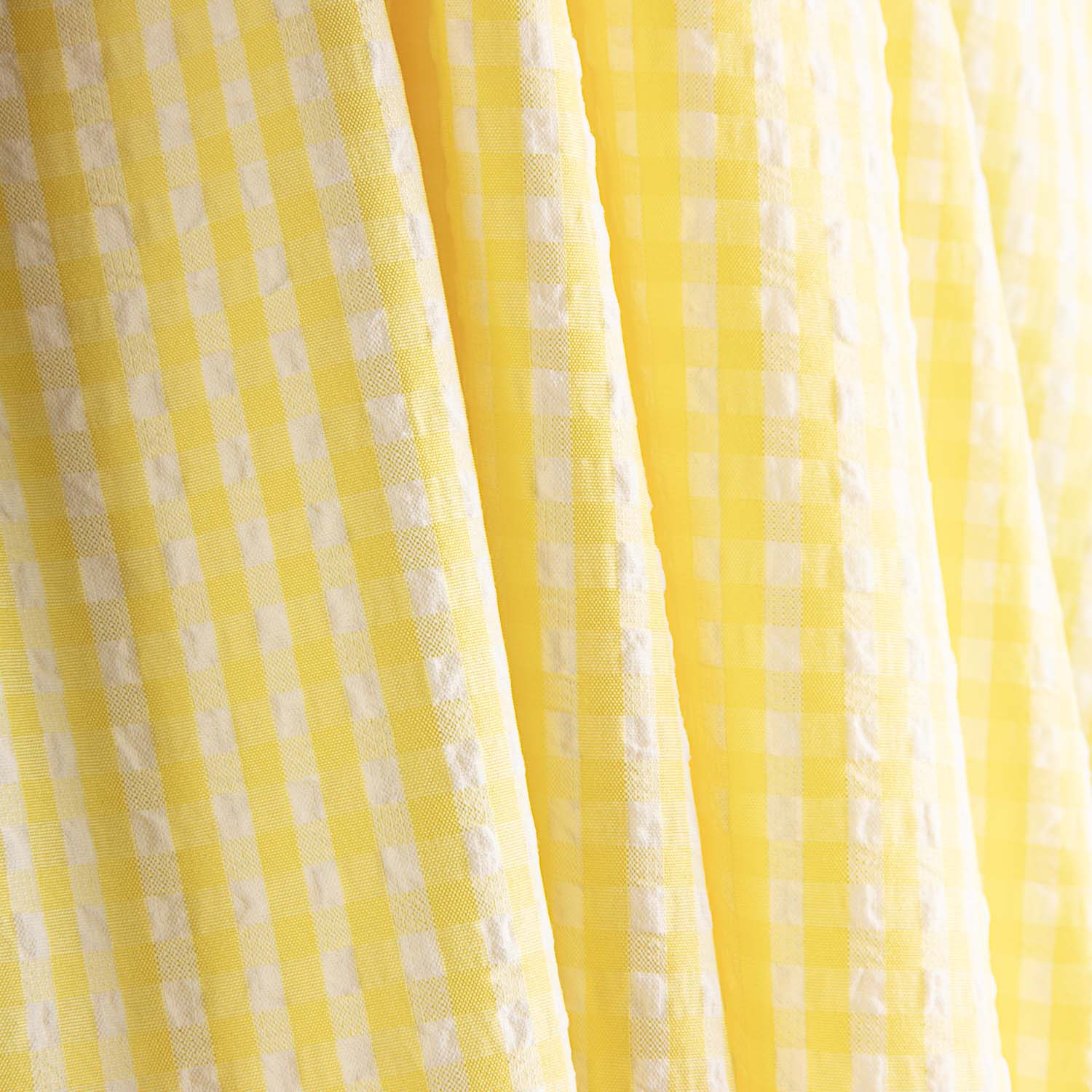 Seersucker Tencel Mini Carreaux Jaune - Ribes y Casals