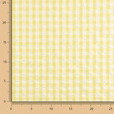 Seersucker Tencel à carreaux maxi jaune - Ribes y Casals