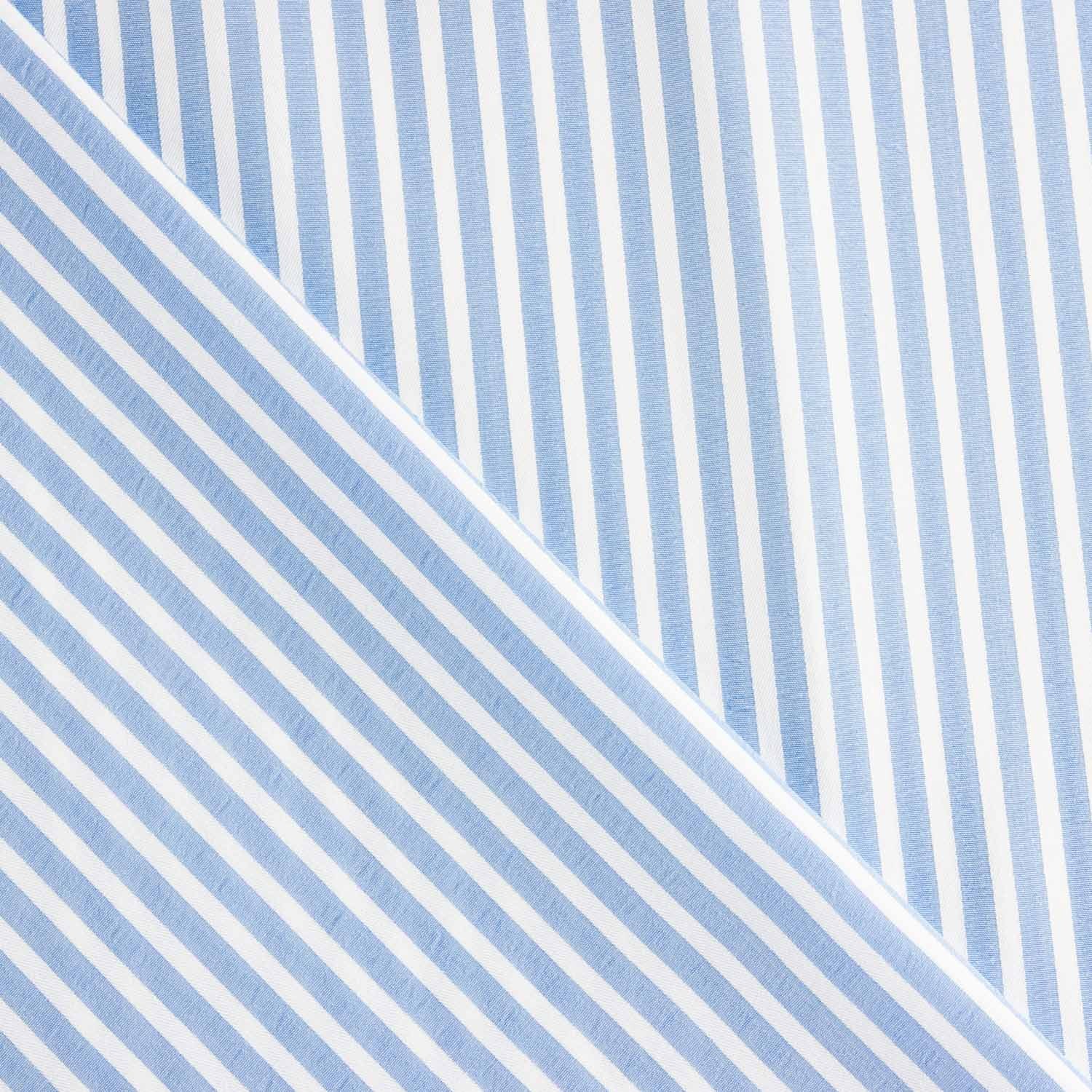 Seersucker Tencel Rayures bleues - Ribes y Casals