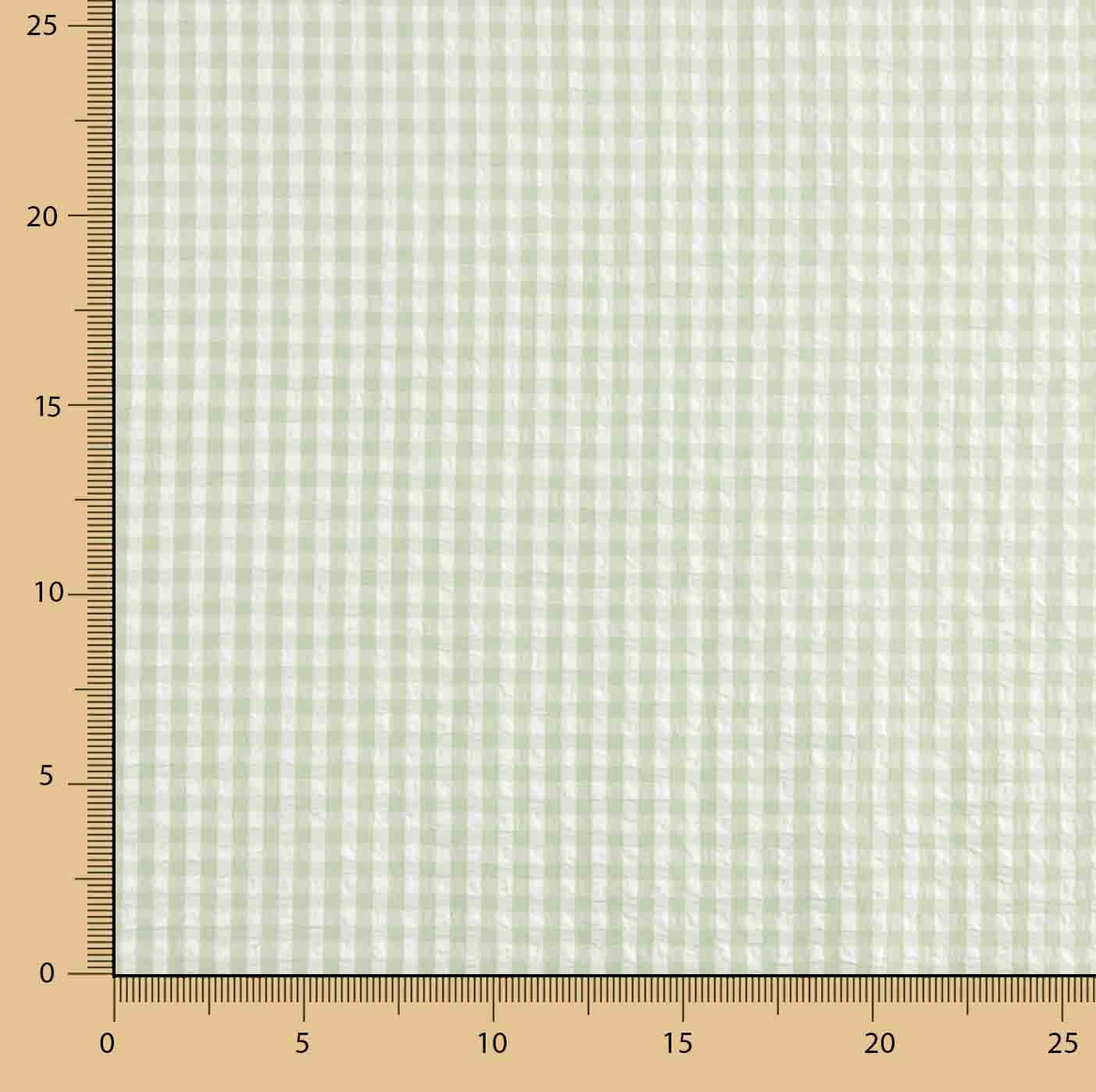 Seersucker Tencel Mini Carreaux Vert - Ribes y Casals