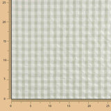 Seersucker Tencel Carreaux Maxi Vert - Ribes y Casals