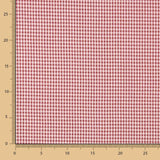 Coton seersucker à petits carreaux bordeaux - Ribes y Casals