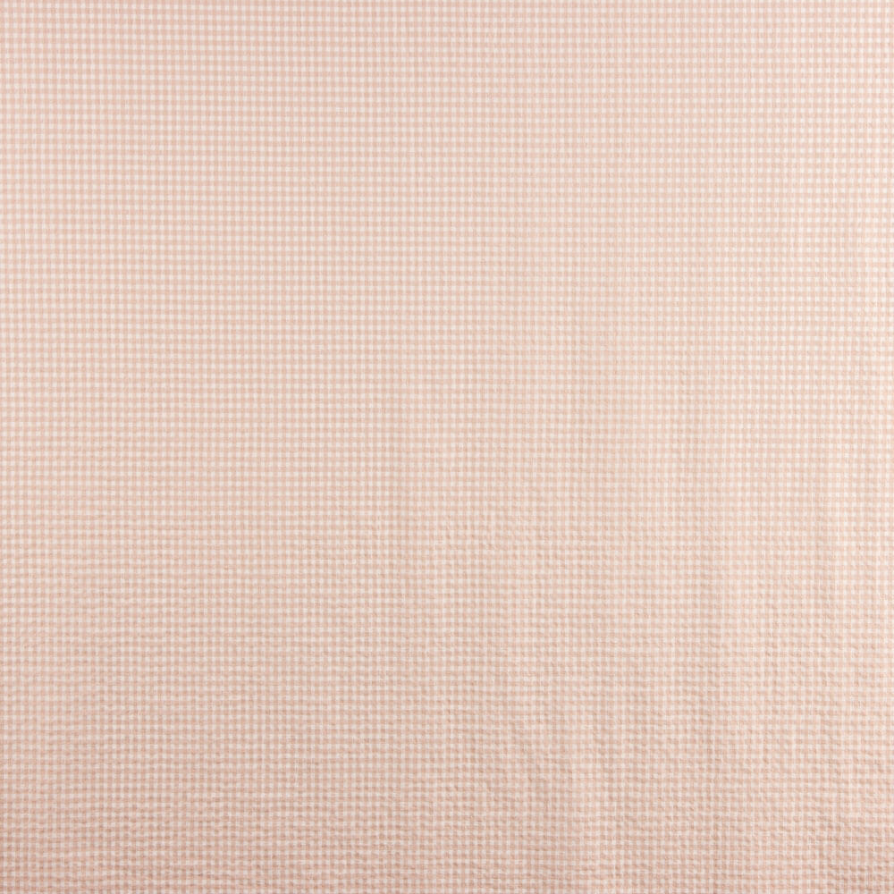 Coton Seersucker Mini Carreaux Vieux Rose - Ribes y Casals