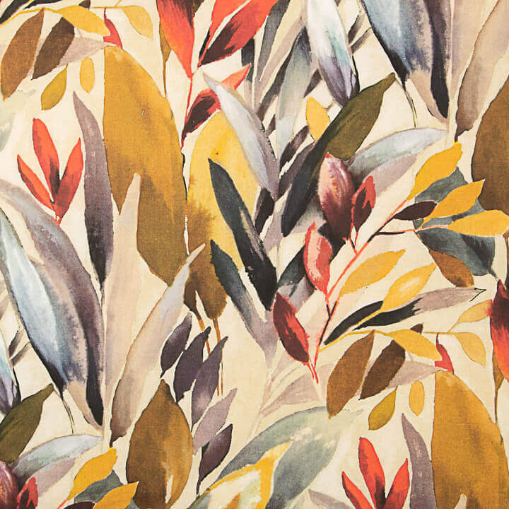 Toile de coton imprimée « Jungle » aquarelle terracotta - Ribes y Casals