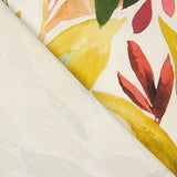 Toile de coton imprimée « Jungle » aquarelle verte et moutarde - Ribes y Casals