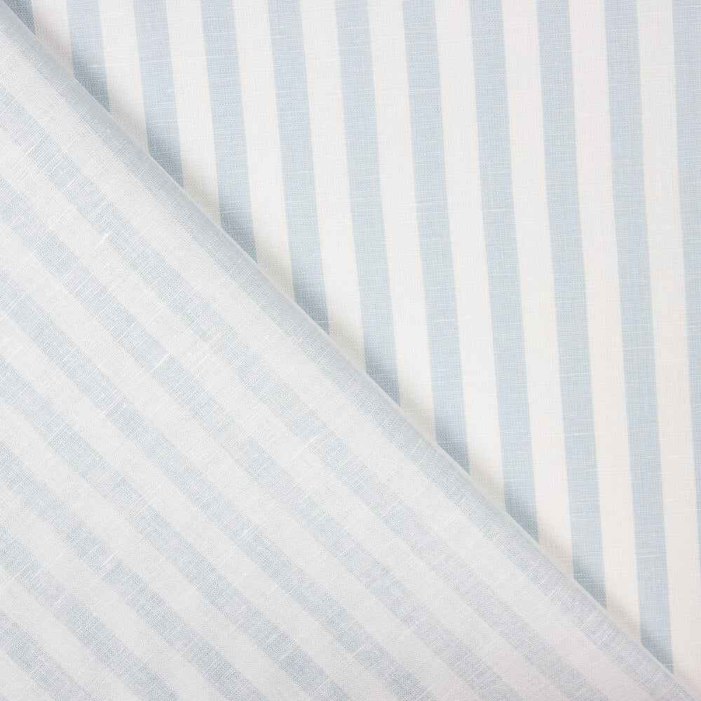 Tissu Semi-Transparent Rayures Bleu Clair - Ribes y Casals