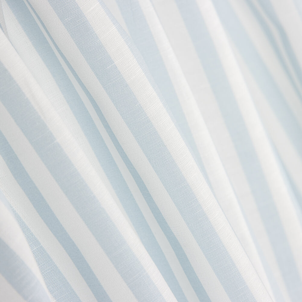 Tissu Semi-Transparent Rayures Bleu Clair - Ribes y Casals