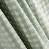 Seersucker de coton à carreaux verts - Ribes y Casals