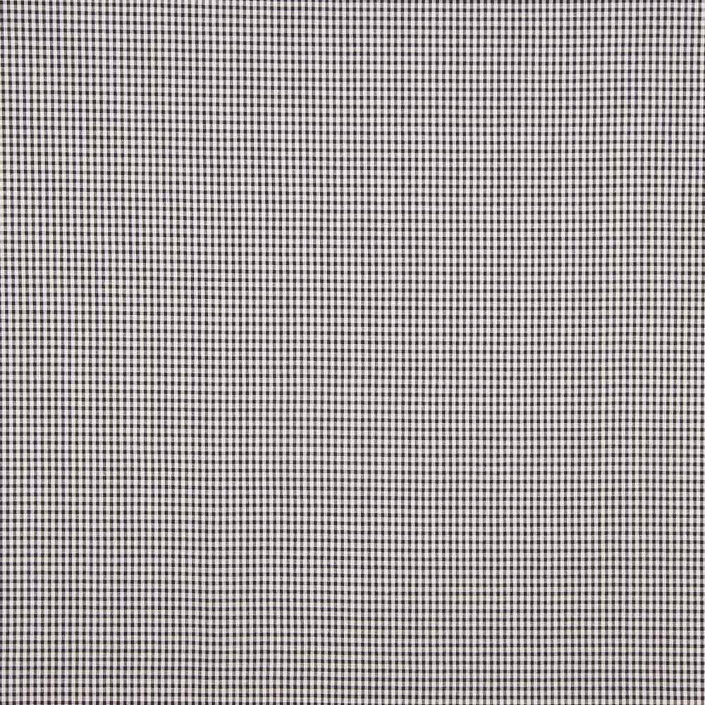 Coton Seersucker à carreaux Mini Noir - Ribes y Casals