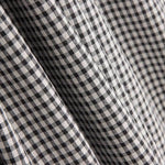 Coton Seersucker à carreaux Mini Noir - Ribes y Casals