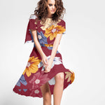 Spandex Floral Bordeaux - Ribes y Casals