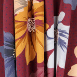 Spandex Floral Bordeaux - Ribes y Casals