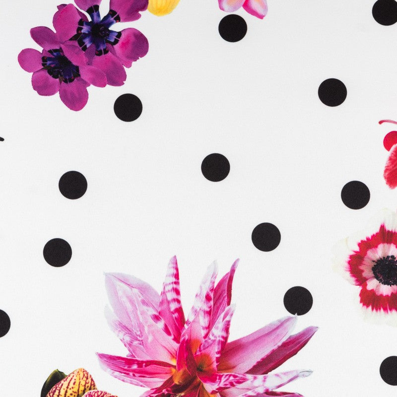 Stretch Floral Pois Fuchsia - Ribes y Casals