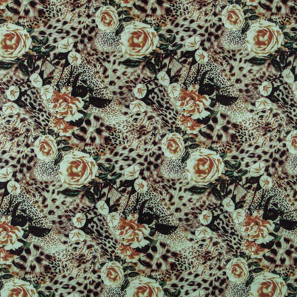 Taffetas Floral Vert - Ribes y Casals