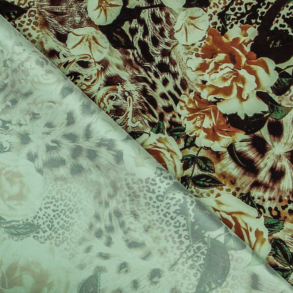 Taffetas Floral Vert - Ribes y Casals