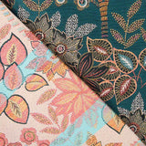 Jacquard Floral Brillant Tapisserie Canard - Ribes y Casals