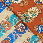 Tapisserie Ameublement Jacquard Floral Orange - Ribes y Casals