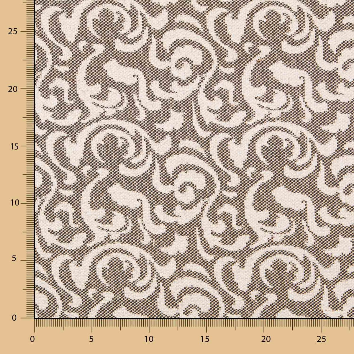 Revêtement Jacquard Baroque Marron - Ribes y Casals