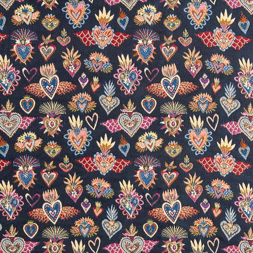 Ameublement Jacquard Tapisserie Fantaisie Bleu Nuit - Ribes y Casals