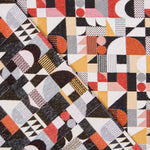 Tapisserie Jacquard Géométrique Rouge - Ribes y Casals