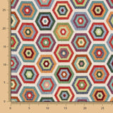Jacquard Hexagones Multicolore - Ribes y Casals