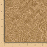 Jacquard Ameublement Feuilles Sable - Ribes y Casals