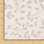 Tapisserie Jacquard Feuilles Beige - Ribes y Casals