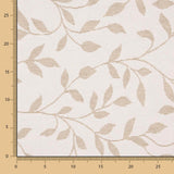 Tapisserie Jacquard Feuilles Beige - Ribes y Casals
