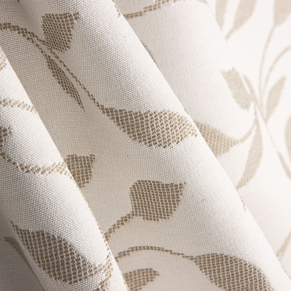 Tapisserie Jacquard Feuilles Beige - Ribes y Casals