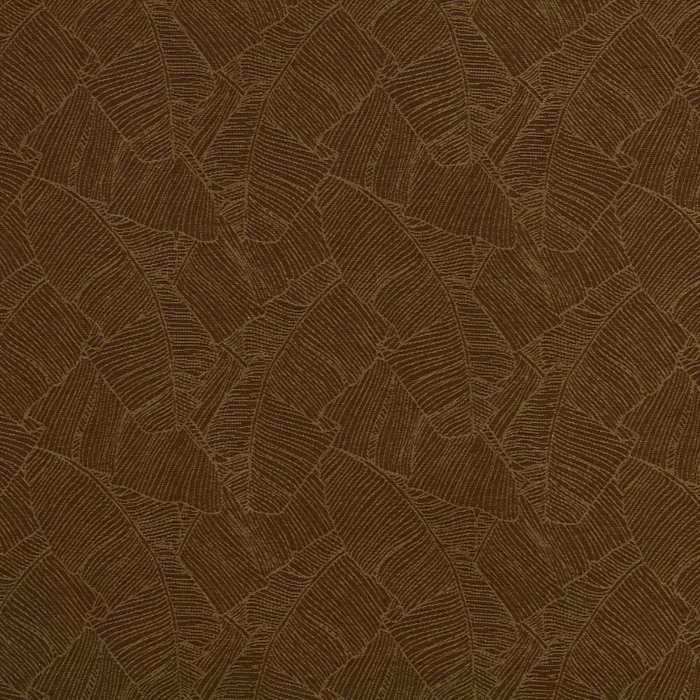 Jacquard Ameublement Feuilles Chocolat - Ribes y Casals