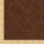 Jacquard Ameublement Feuilles Chocolat - Ribes y Casals