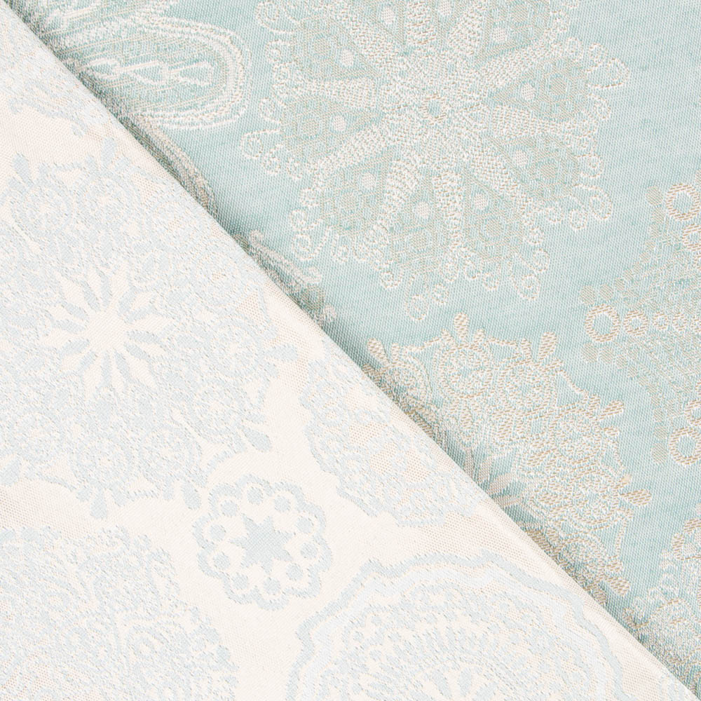 Tapisserie Jacquard Mandala Vert Menthe - Ribes y Casals