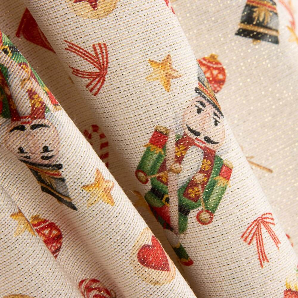 Loneta Lurex Navidad Cascanueces - Ribes y Casals