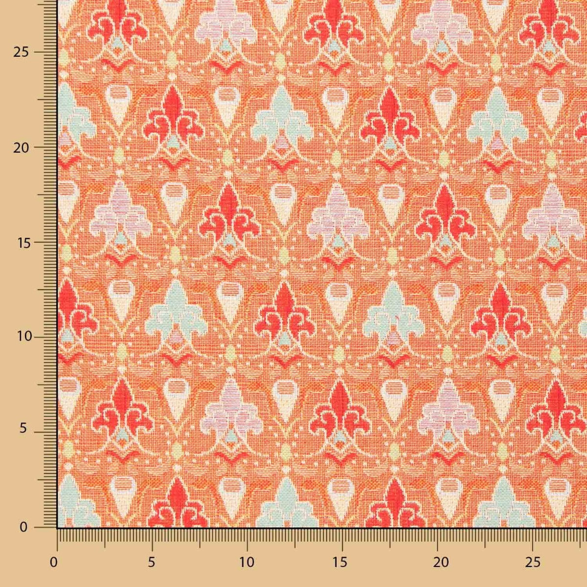 Tapisserie Jacquard Médailles Orange - Ribes y Casals