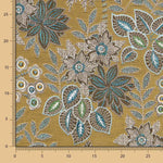 Tapisserie Jacquard Floral Olive Brillant - Ribes y Casals