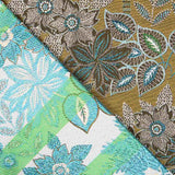 Tapisserie Jacquard Floral Olive Brillant - Ribes y Casals