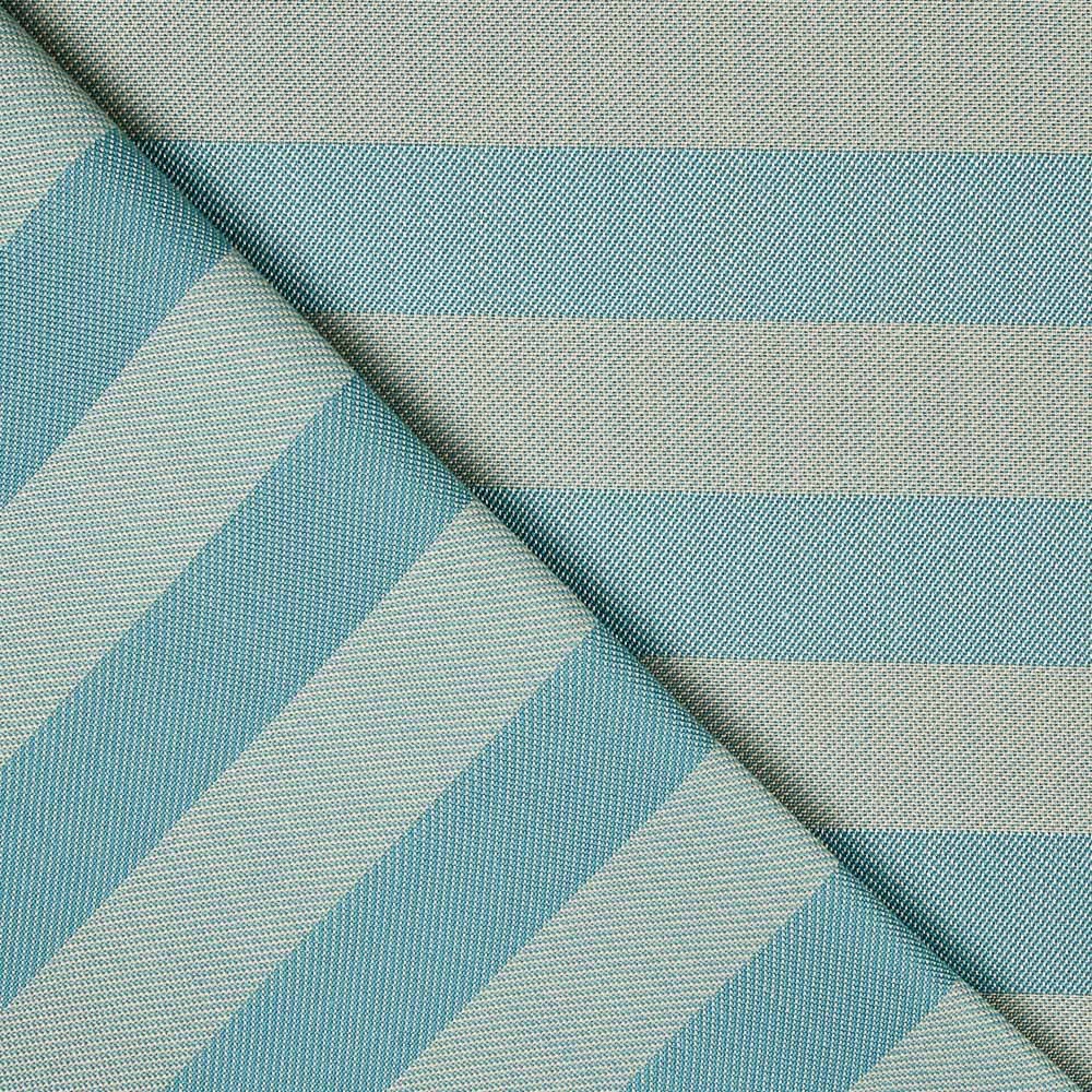 Tissu Extérieur Rayures Turquoise - Ribes y Casals