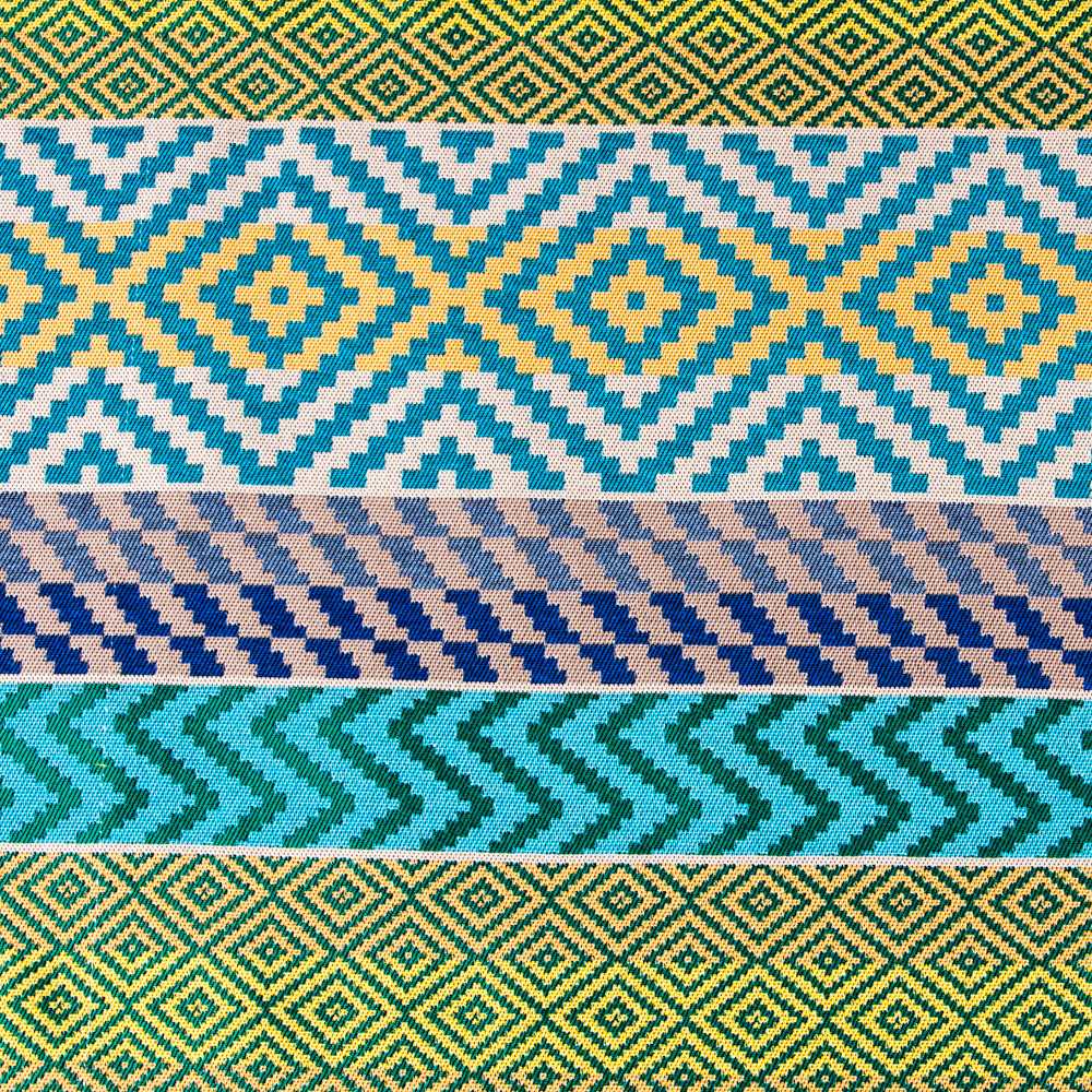 Jacquard Tapisserie Multi Rayures Vert - Ribes y Casals