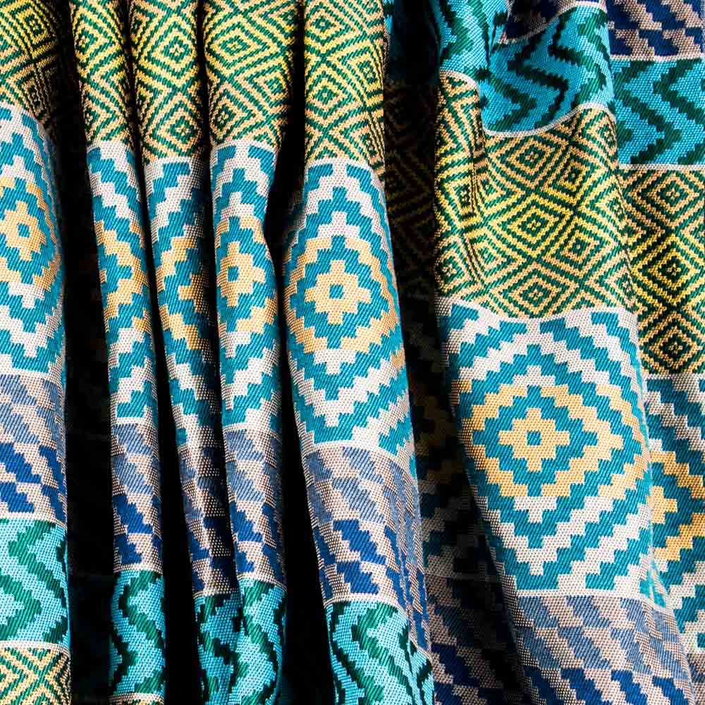 Jacquard Tapisserie Multi Rayures Vert - Ribes y Casals