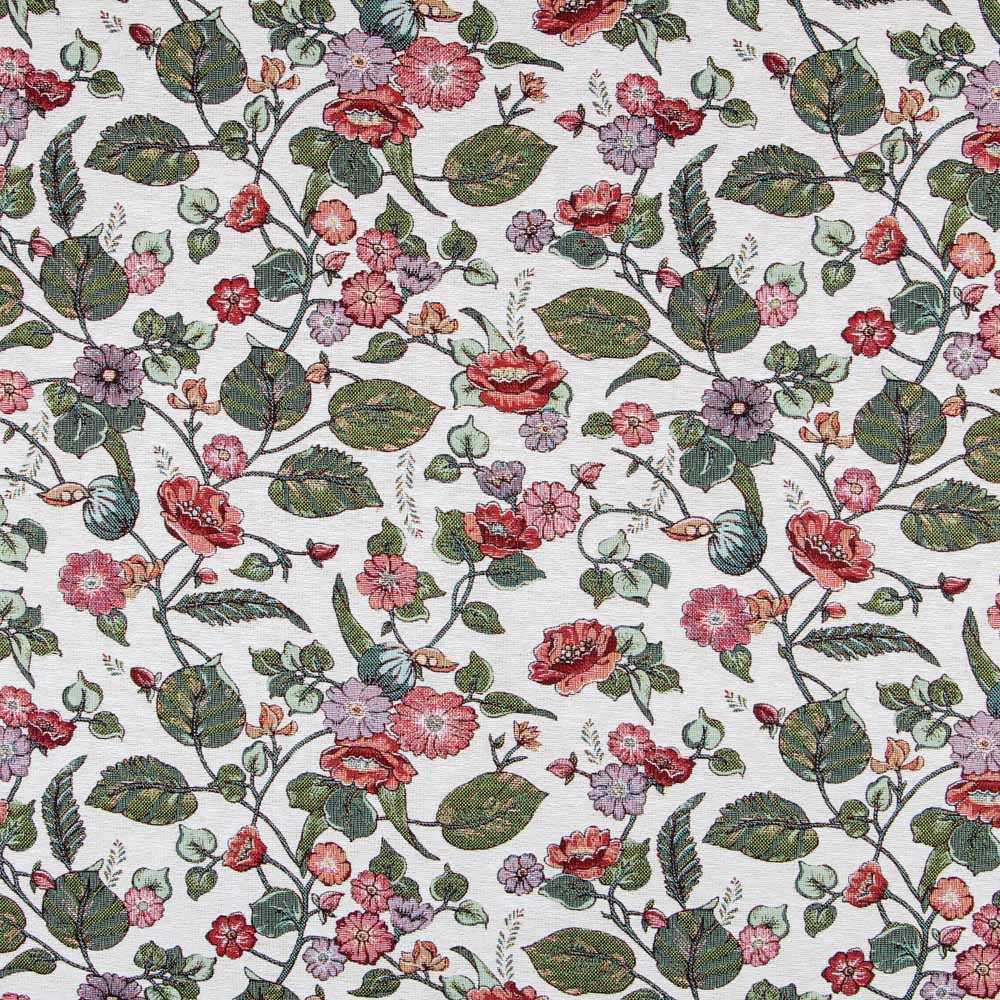 Toile Fleurs Tropicales Écru - Ribes y Casals