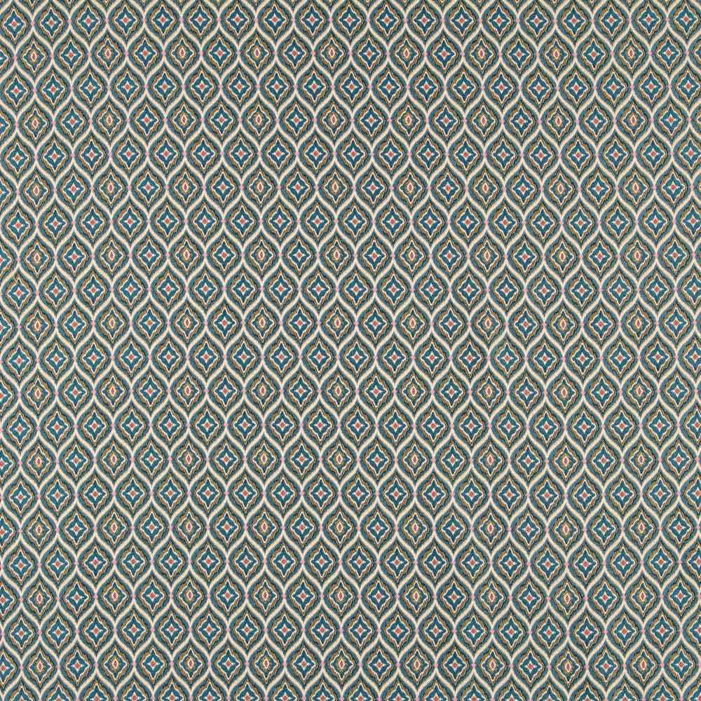 Tissu Jacquard Médiéval Aquamarine - Ribes y Casals