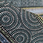 Tissu Tapisserie Rayure Circulaire Vert - Ribes y Casals
